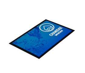 High-resolution custom printed logo floor mats