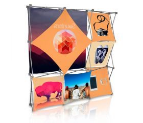 Stretch Panel Pop Up Booth 7.4ft x 7.4ft - 3301