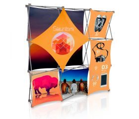 Stretch Panel Pop Up Booth 7.4ft x 7.4ft - 3322