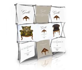 Stretch Panel Pop Up Booth 7.4ft x 7.4ft - 3325