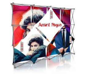 Stretch Panel Pop Up Booth 9.8ft x 7.4ft - 4301