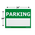 Size of the text box parking sign