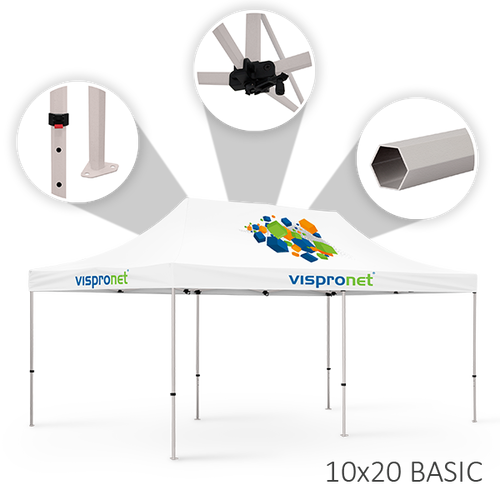 Our stock tent is offered in the Basic configuration