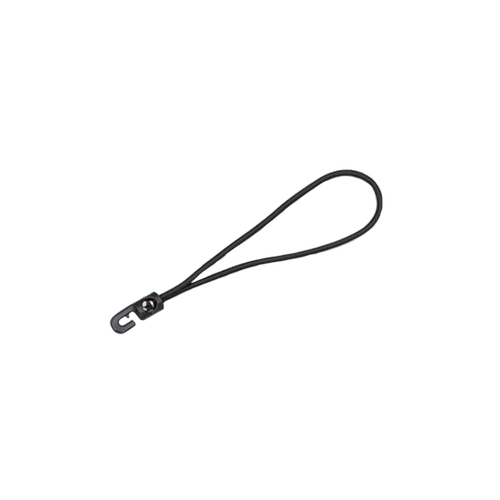 Black Bungee Cord Loop with PVC Hook