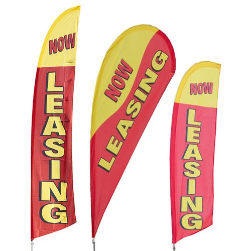 Now Leasing Feather Flag Kit