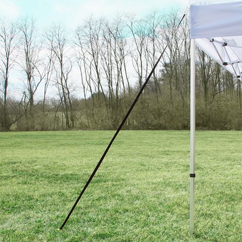 Secure canopy when in use with the Tent Stake Kit Basic