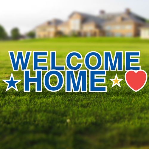 Welcome Home Yard Letters Set