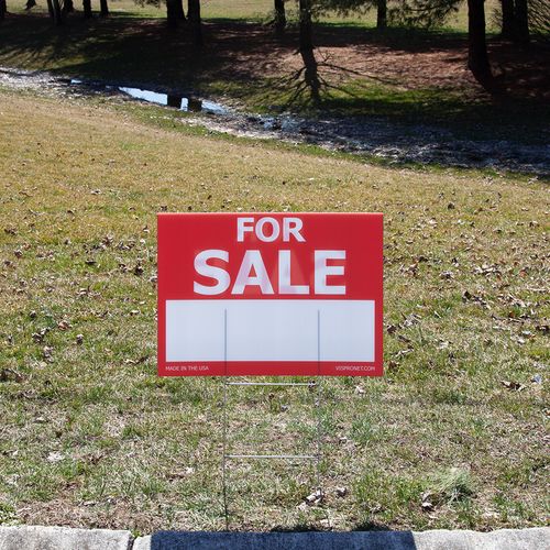 For Sale Sign for Homes and Property