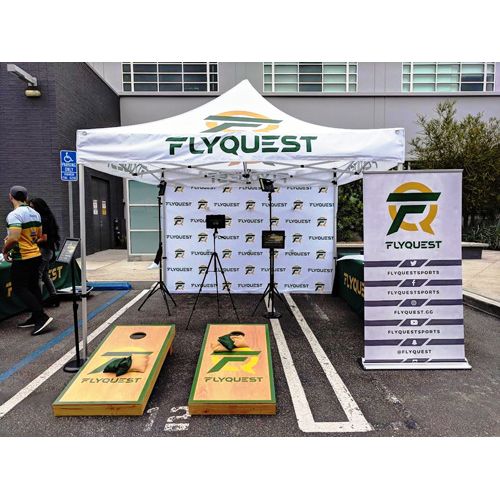 10x10 Logo Tent for eSports team, FlyQuest