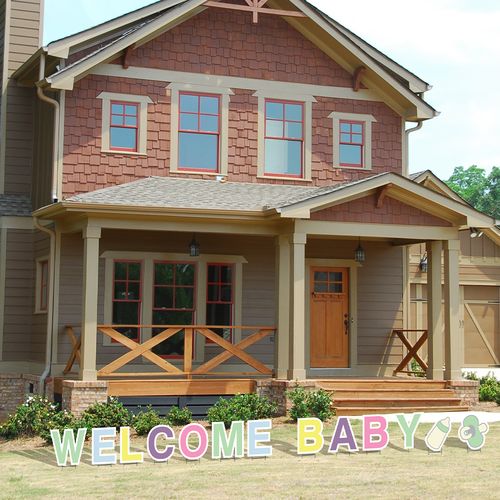 Welcome Baby signs for yard display