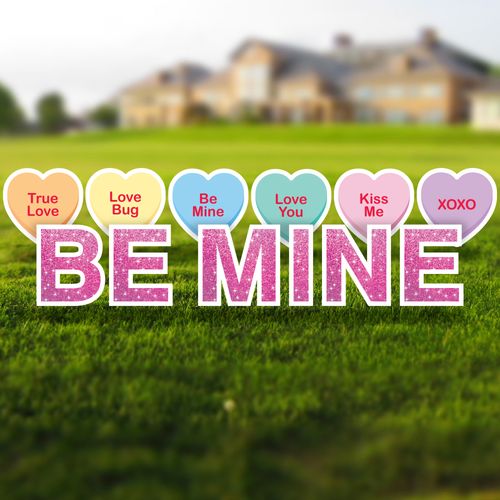 Be Mine Yard Letters