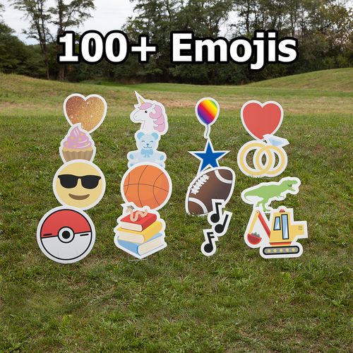 Dripping Glitter Yard Signs 100+ emojis