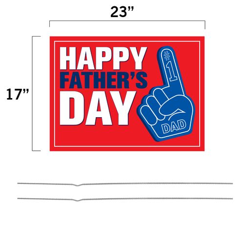 Dimensions of Father's Day Sign