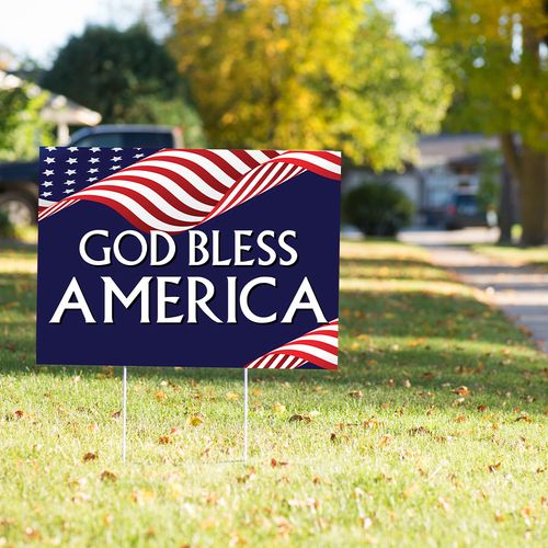God Bless America Yard Sign