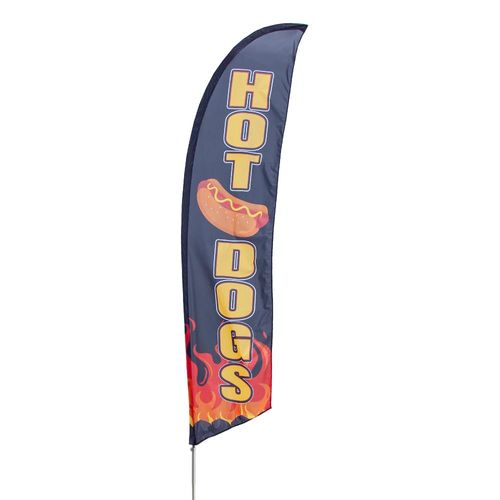 Hot Dog Feather Flag