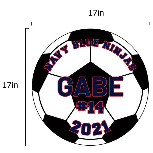 Soccer yard sign dimensions