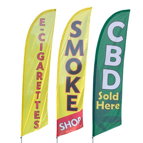 Smoke Shop Feather Flags