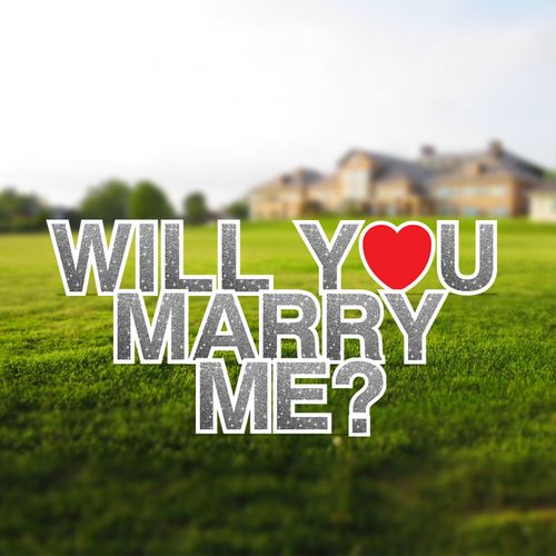 Will You Marry Me yard signs