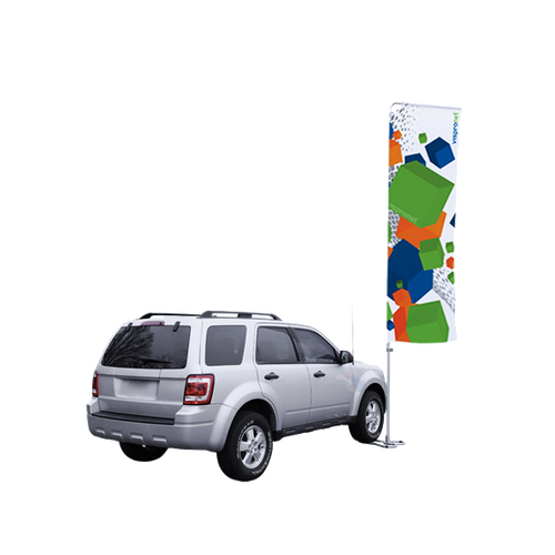 Car Base Deluxe with Portable Flagpole