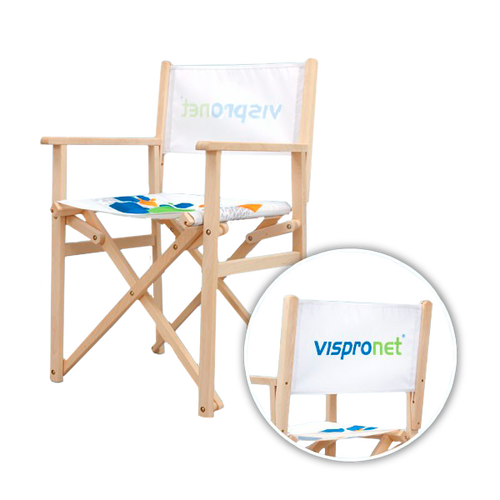 Have your logo face the outside or inside of the backrest with a single-reverse backrest print that can easily be turned around