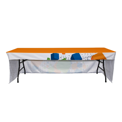 3-Sided Coverage Table Throw with All Over Print