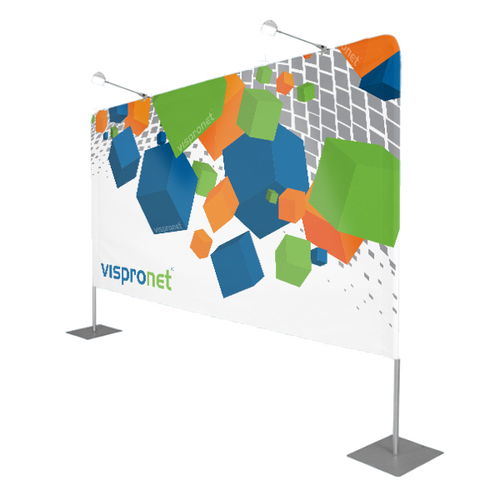 We recommend 2 lights for your Backdrop Banner Stand Display