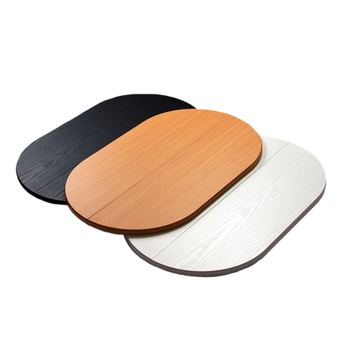 Easily add on a wood-grain black, white or light wood tabletop