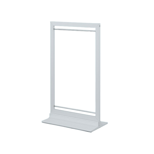 Aluminum frame provides a sleek, modern look