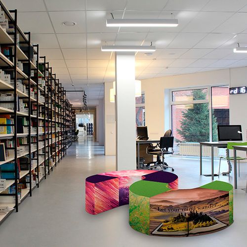 Great for retail spaces, tradeshows or waiting areas where unique seating is a necessity
