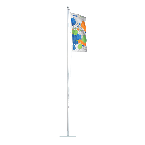 Flagpole Standard with Cross Stand XXL with portrait print