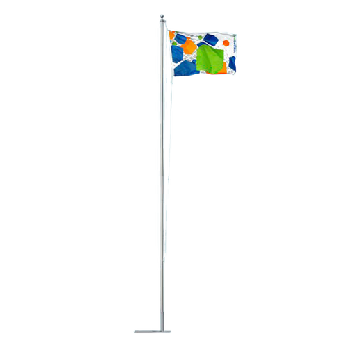 Flagpole Standard with Car Base Deluxe with landscape print