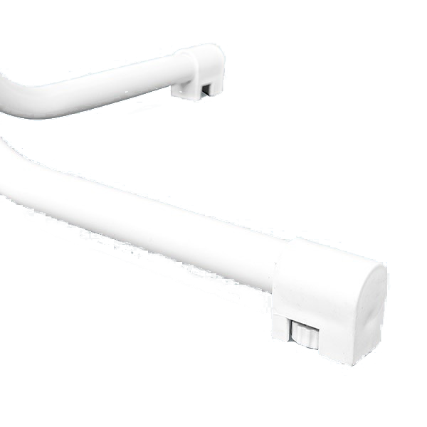 White base is made of powder-coated steel