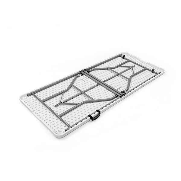 When not in use, legs can be folded in