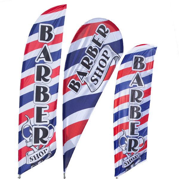 Barber Shop Flag Barber Shop Feather Flag Kit