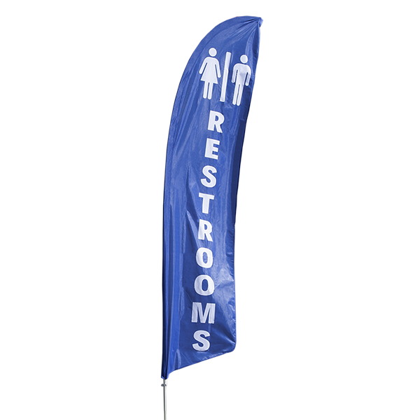 Restrooms Feather Flag Kit