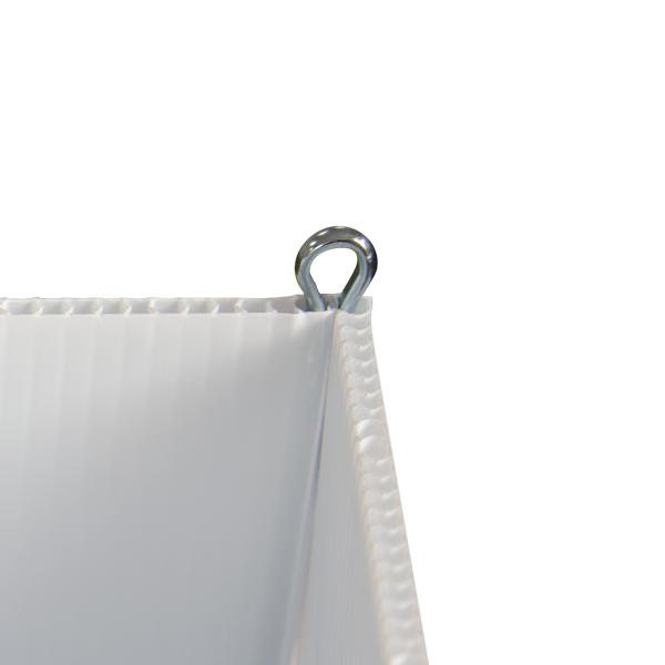 Connect signs side by side or create 3-dimensional displays