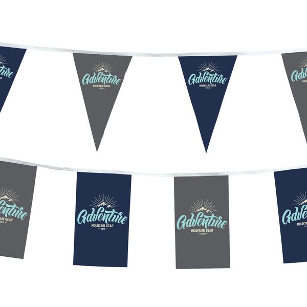 Custom pennant string flag Custom Pennant String Flags