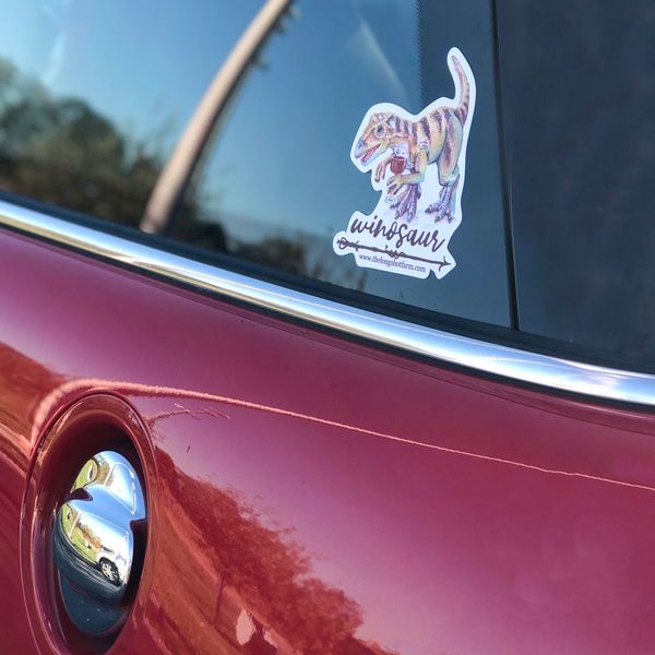 Personalize your own die cut stickers for your car Die Cut Stickers Dinosaur