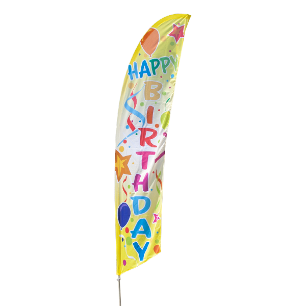 Happy Birthday Feather Flag Kit