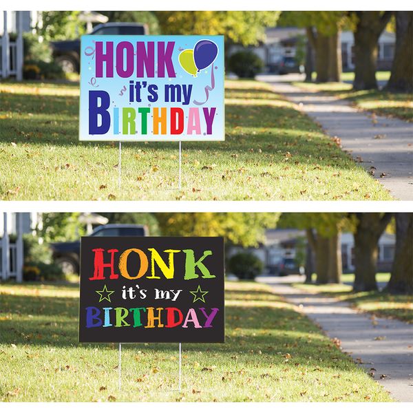 Honk It's My Birthday Signs