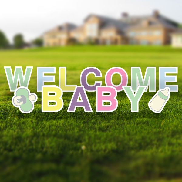Welcome Baby Yard Signs