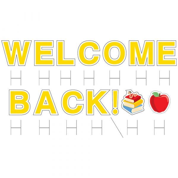 Letters with stakes Yard signs and stakes