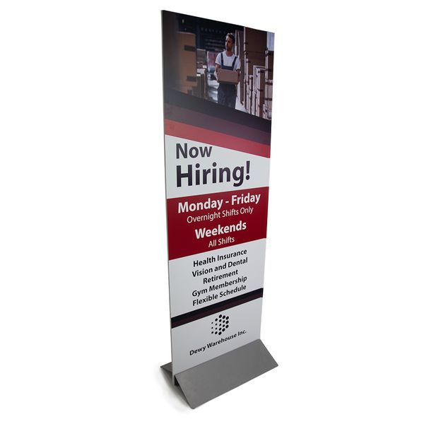 Choose between a water base and a mount sign holder for foam core signs Foam Core Signs