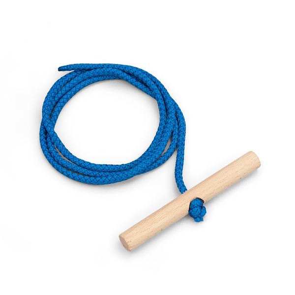 Blue pulley rope