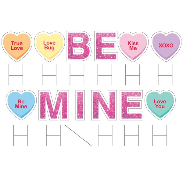 Each sign with their stakes