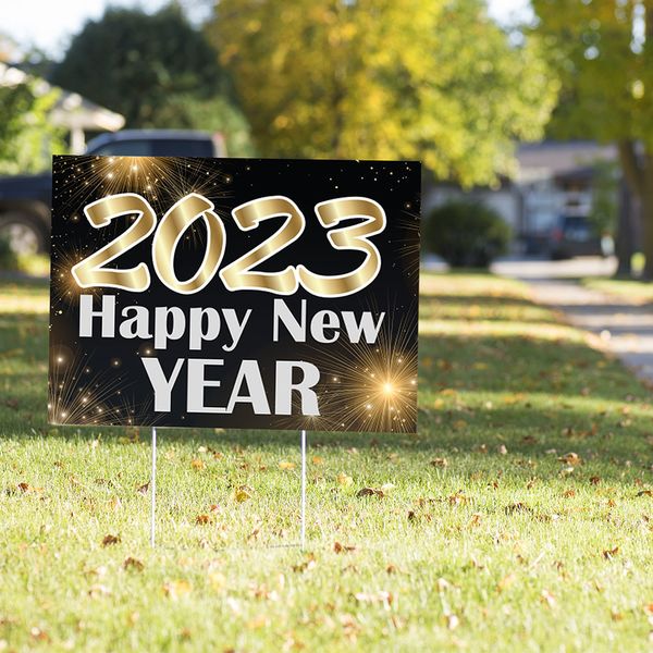 2023 Happy New Year Yard Sign
