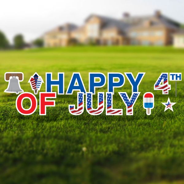 Happy 4th of July Outdoor Yard Signs