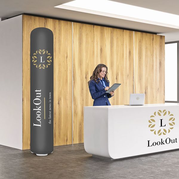 Advertising Pillar On Display