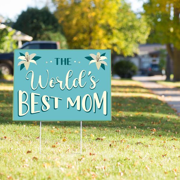 World's Best Mom Yard Sign