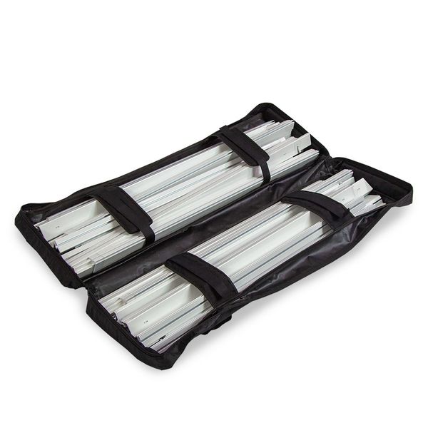 Carrying case with the channel bars in it